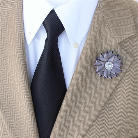 fabric no metal lapel pins for men|luxury men lapel pins.